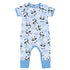 Panda Love Blue Print Short Sleeve Playsuit - Magnolia BabyPlaysuit
