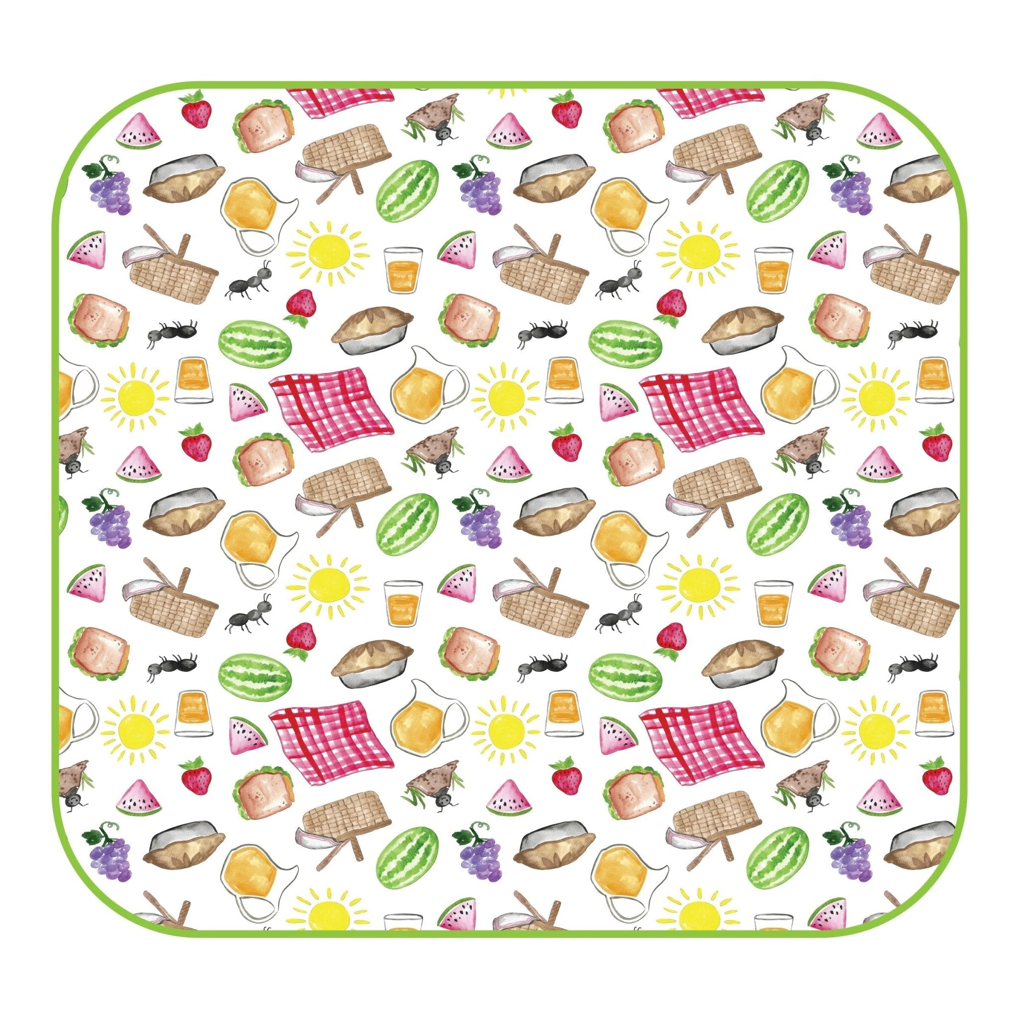 Picnic Time Print Swaddle Blanket - Magnolia BabySwaddle Blanket