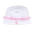 Princess Swan Pink Embroidered Ruffle Hat - Magnolia BabyHat