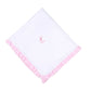 Princess Swan Pink Embroidered Ruffle Receiving Blanket - Magnolia BabyReceiving Blanket