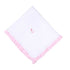 Princess Swan Pink Embroidered Ruffle Receiving Blanket - Magnolia BabyReceiving Blanket