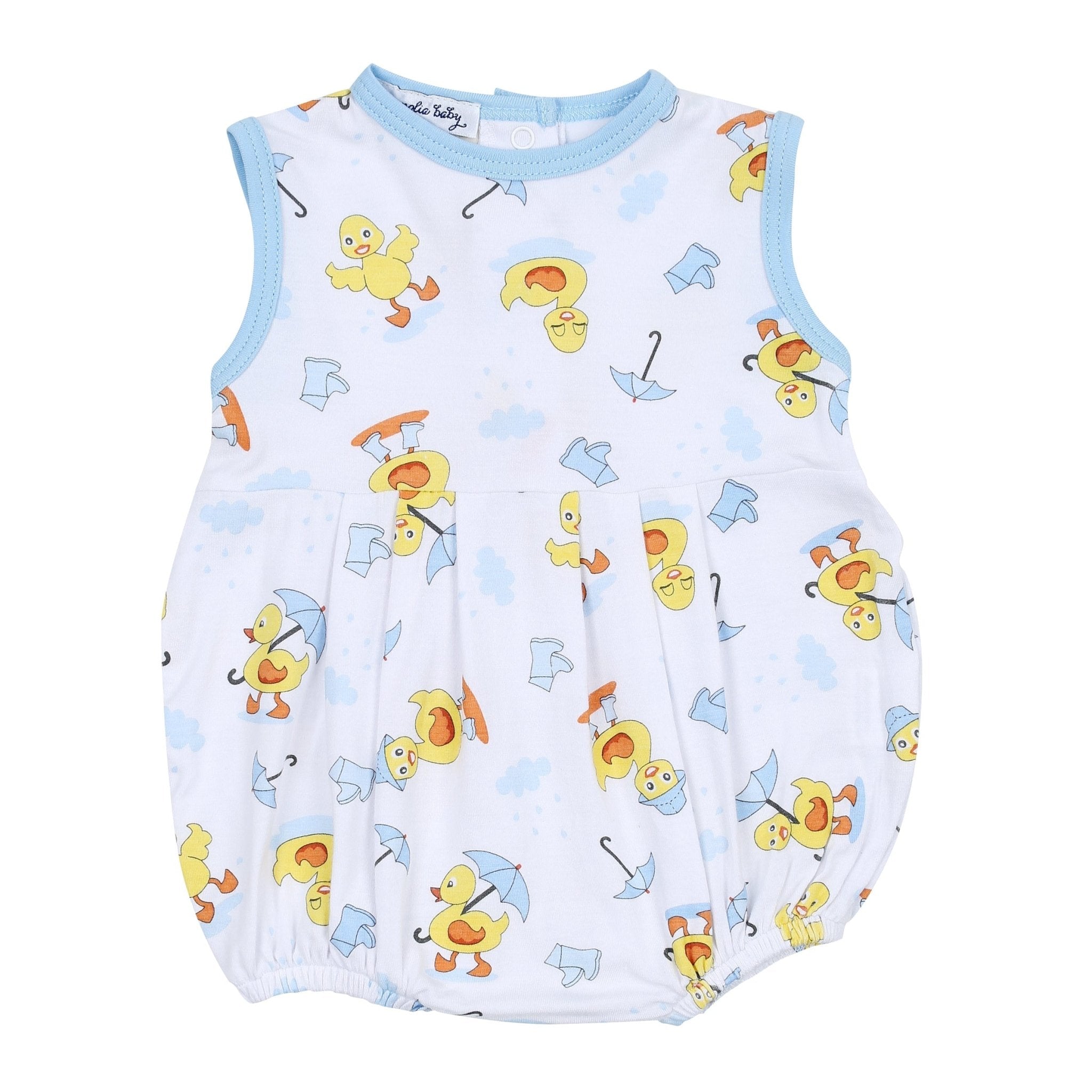 Puddleducks Blue Sleeveless Boy Bubble - Magnolia BabyBubble
