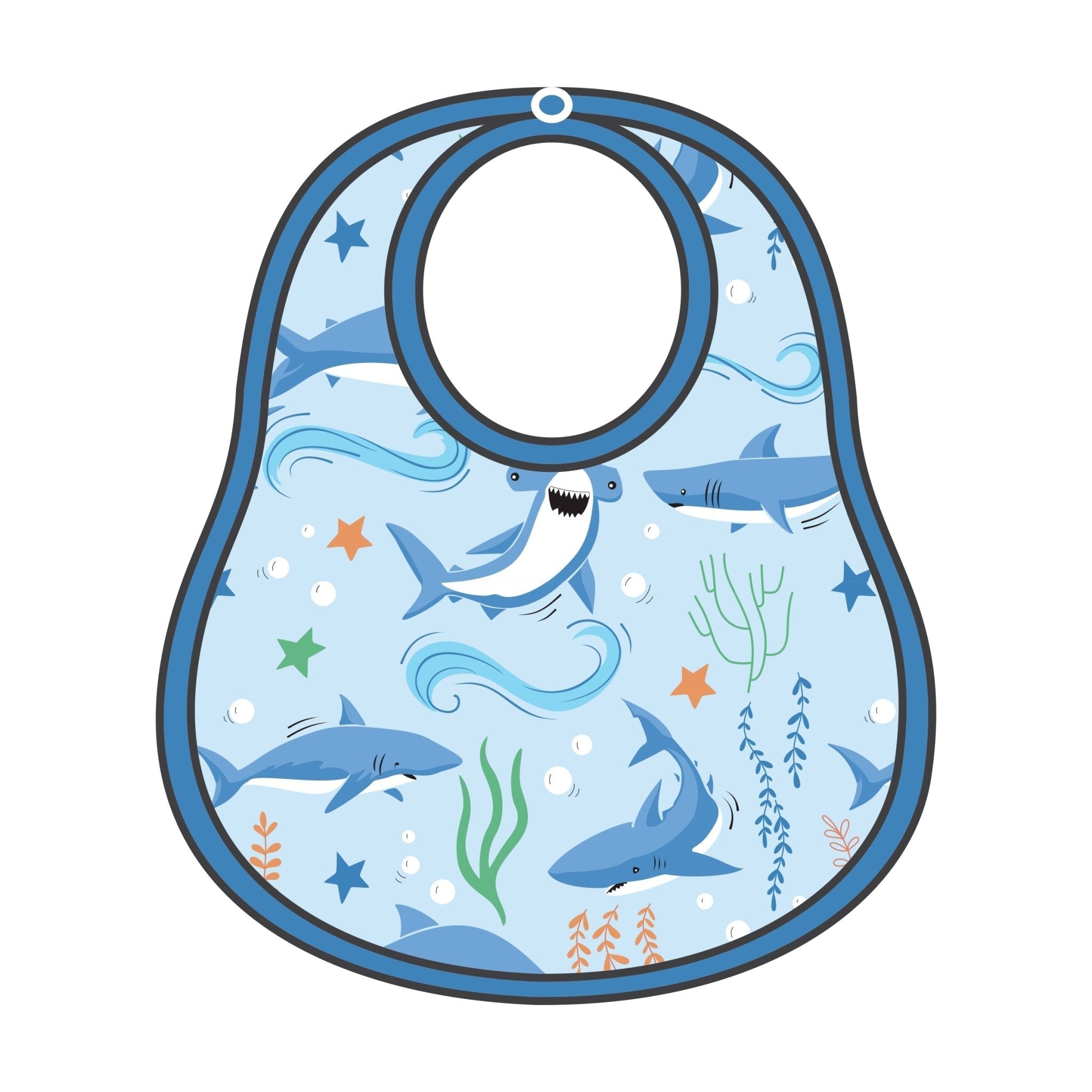 Shark! Print Bib - Magnolia BabyBib