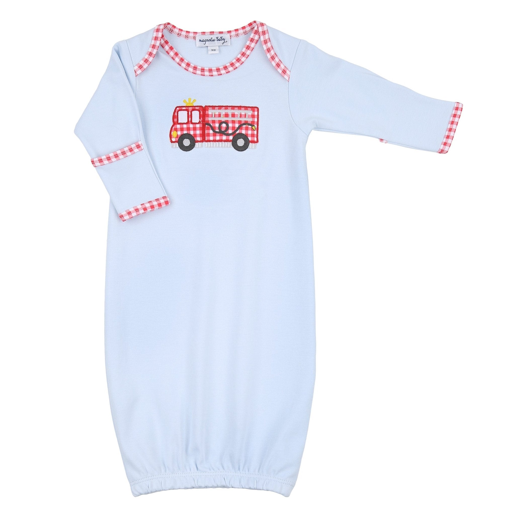 Sound the Alarm Applique Lap Gown - Magnolia BabyGown