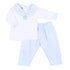 Sweet Pumpkin Blue Embroidered Collared Boy 2pc Pant Set - Magnolia Baby2pc Pant Set