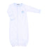 Sweet Pumpkin Blue Embroidered Converter - Magnolia BabyConverter Gown