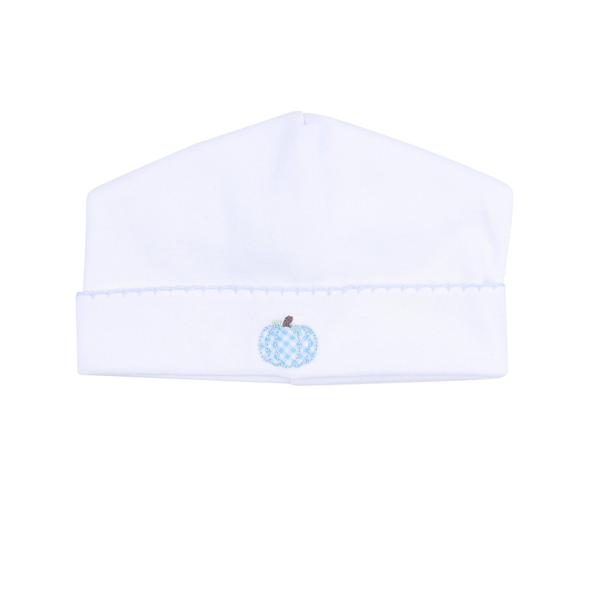 Sweet Pumpkin Blue Embroidered Hat - Magnolia BabyHat