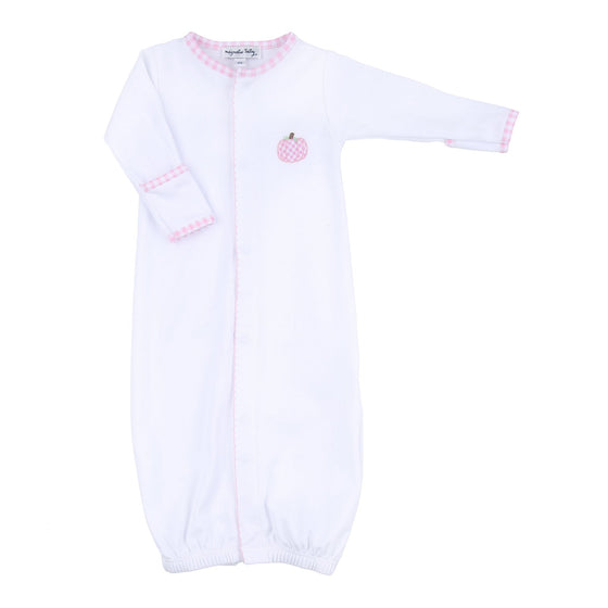 Sweet Pumpkin Pink Embroidered Converter - Magnolia BabyConverter Gown