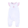 Sweet Pumpkin Pink Embroidered Flutters Playsuit - Magnolia BabyPlaysuit