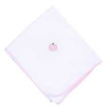  Sweet Pumpkin Pink Embroidered Receiving Blanket - Magnolia BabyReceiving Blanket