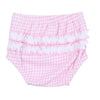 Sweet Pumpkin Pink Embroidered Ruffle Diaper Cover Set - Magnolia BabyDiaper Cover