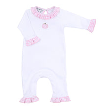  Sweet Pumpkin Pink Embroidered Ruffle Playsuit - Magnolia BabyPlaysuit