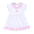 Sweet Pumpkin Pink Embroidered Short Sleeve Dress Set - Magnolia BabyDress