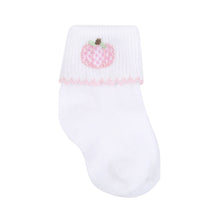  Sweet Pumpkin Pink Embroidered Sock - Magnolia BabySocks
