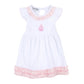 Sweet Sailing Pink Embroidered Flutters Dress - Magnolia BabyDress