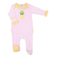 Tropical Pineapple Combo Ruffle Lap Footie - Magnolia BabyFootie