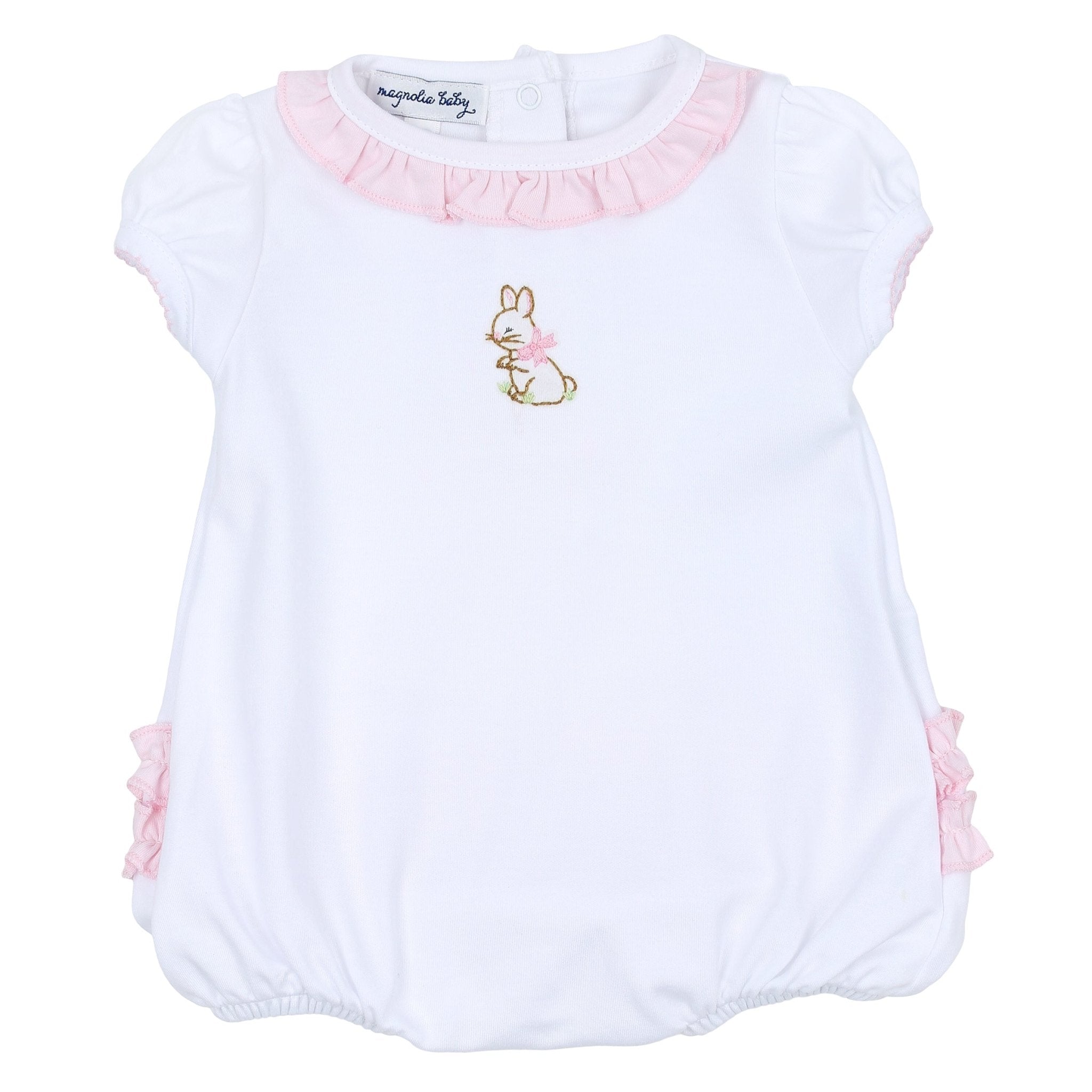 Vintage Bunny Ruffle Bubble - Magnolia BabyBubble