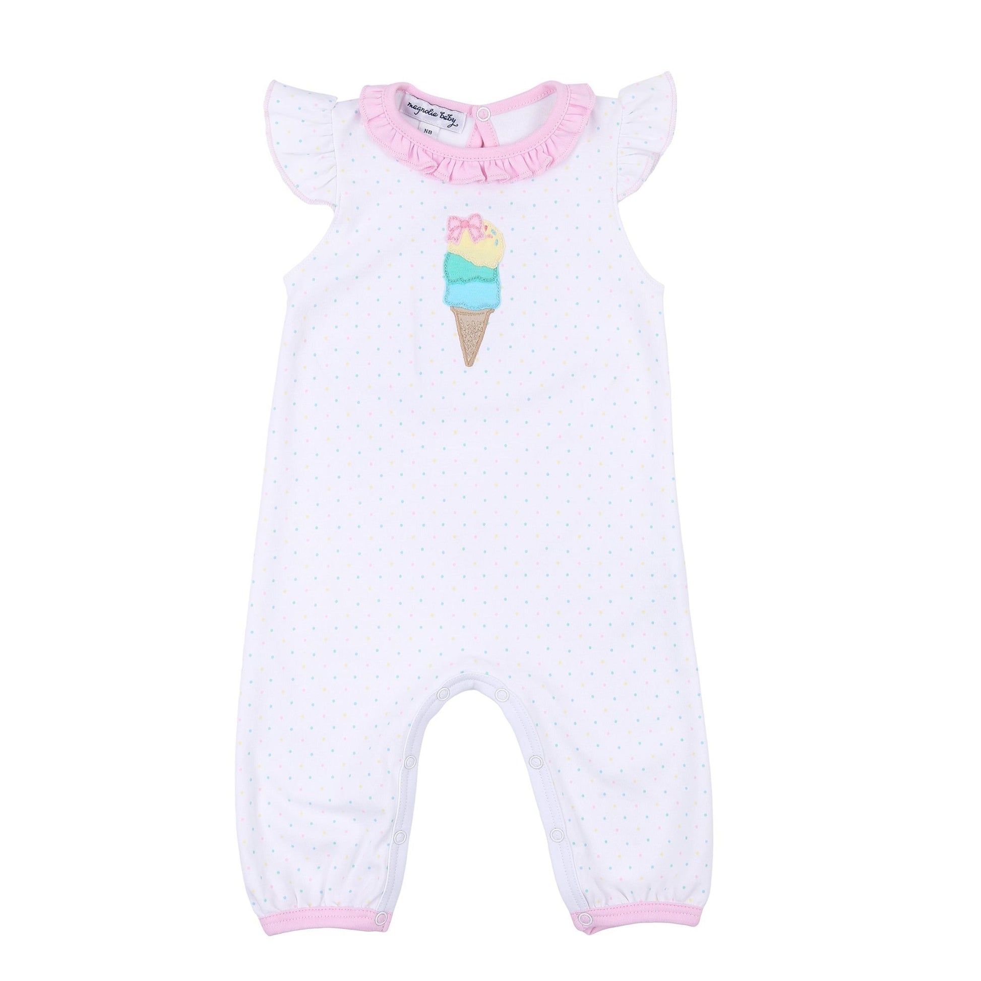 Whats the Scoop! Ruffle Flutters Playsuit - Magnolia BabyPlaysuit