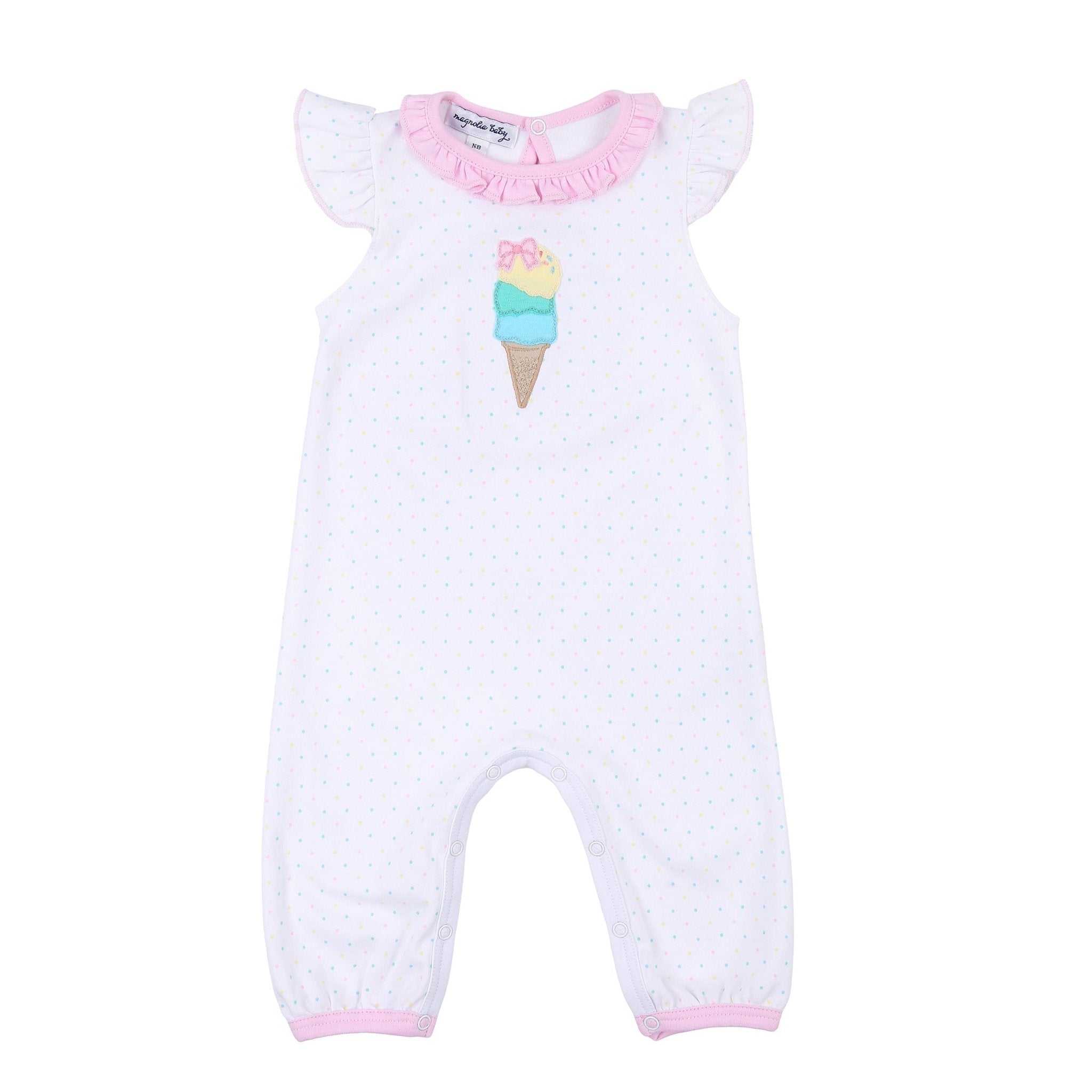 Whats the Scoop! Ruffle Flutters Playsuit - Magnolia BabyPlaysuit