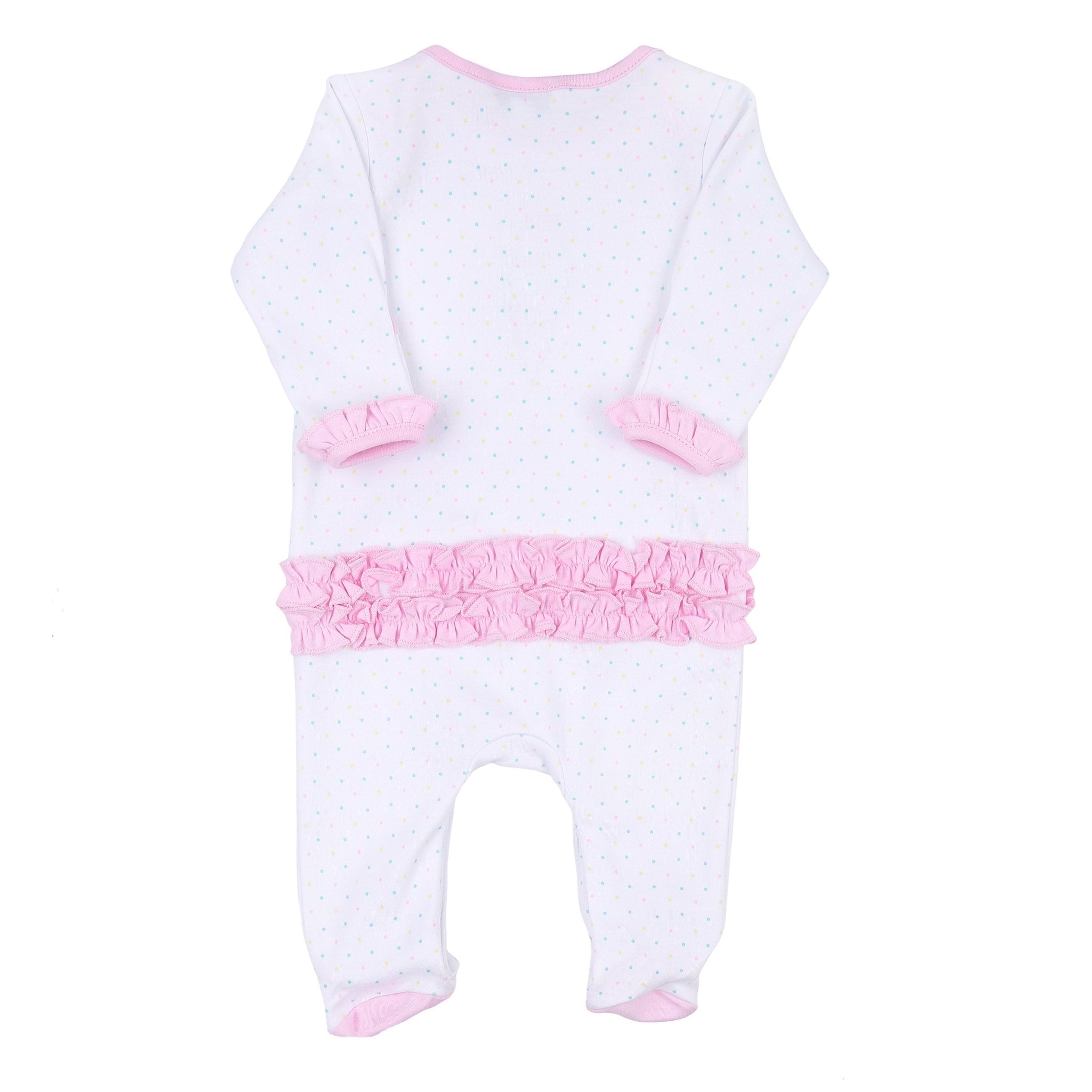 Whats the Scoop! Ruffle Lap Footie - Magnolia BabyFootie
